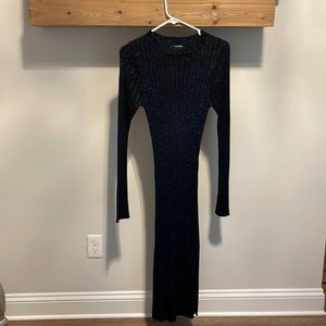 Sparkly blue sweater dress never worn